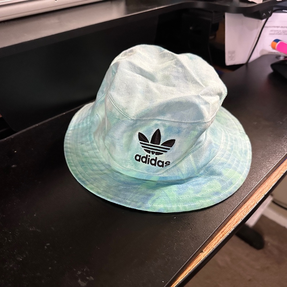 Adidas Tie-Dye Bucket Hat - Blue and Green